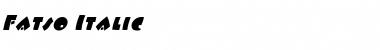 Download Fatso Italic Font Title Preview