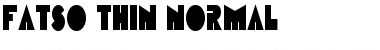 Download Fatso Thin Normal Font Title Preview