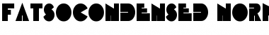 Download FatsoCondensed Normal Font Title Preview