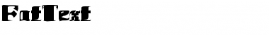 Download FatText Regular Font Title Preview