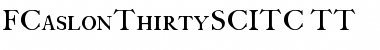 Download FCaslonThirtySCITC TT Roman Font Title Preview