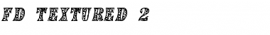 Download FD Textured 2 regular Font Title Preview