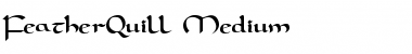 Download FeatherQuill Medium Font Title Preview