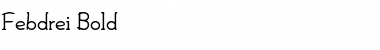 Download Febdrei Bold Font Title Preview