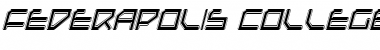 Download Federapolis College Italic Italic Font Title Preview