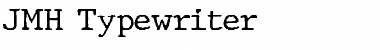 Download JMH Typewriter Regular Font Title Preview