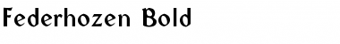 Download Federhozen Bold Font Title Preview