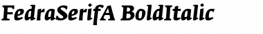 Download FedraSerifA ItalicBold Font Title Preview