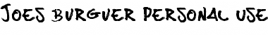 Download Joes Burger Regular Font Title Preview