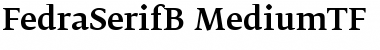 Download FedraSerifB Regular Font Title Preview