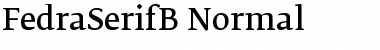 Download FedraSerifB Regular Font Title Preview