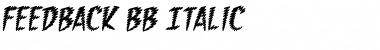 Download Feedback BB Italic Font Title Preview
