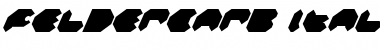 Download Feldercarb Italic Italic Font Title Preview