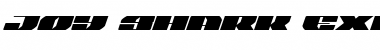 Download Joy Shark Expanded Italic Expanded Italic Font Title Preview