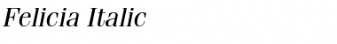 Download Felicia Italic Font Title Preview