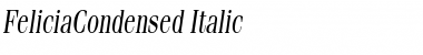 Download FeliciaCondensed Italic Font Title Preview