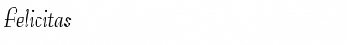 Download Felicitas Regular Font Title Preview
