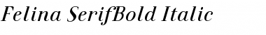 Download Felina SerifBold Italic Regular Font Title Preview