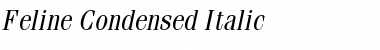 Download Feline Condensed Italic Font Title Preview