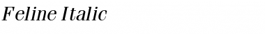Download Feline Italic Font Title Preview