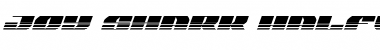 Download Joy Shark Halftone Italic Italic Font Title Preview
