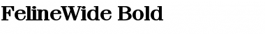 Download FelineWide Bold Font Title Preview