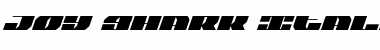 Download Joy Shark Italic Italic Font Title Preview