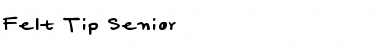 Download Felt Tip Senior Regular Font Title Preview