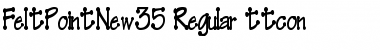 Download FeltPointNew35 Regular Font Title Preview