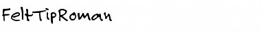 Download FeltTipRoman Regular Font Title Preview