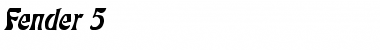 Download Fender 5 Italic Font Title Preview