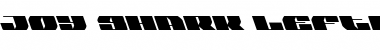 Download Joy Shark Leftalic Italic Font Title Preview