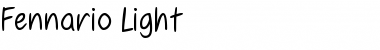 Download Fennario Light Font Title Preview