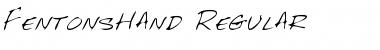 Download FentonsHand Regular Font Title Preview