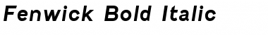 Download Fenwick Bold Italic Font Title Preview