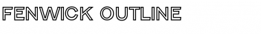 Download Fenwick Outline Regular Font Title Preview