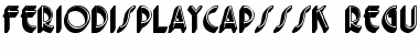 Download FerioDisplayCapsSSK Regular Font Title Preview