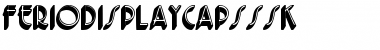 Download FerioDisplayCapsSSK Regular Font Title Preview