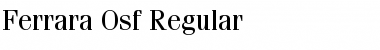 Download Ferrara-Osf Regular Font Title Preview
