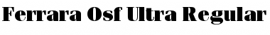 Download Ferrara-Osf-Ultra Regular Font Title Preview