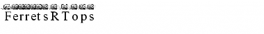 Download FerretsRTops Regular Font Title Preview