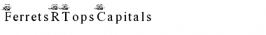 Download FerretsRTopsCapitals Regular Font Title Preview