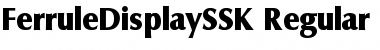Download FerruleDisplaySSK Regular Font Title Preview