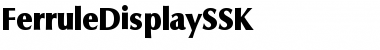 Download FerruleDisplaySSK Regular Font Title Preview