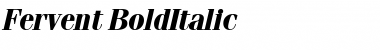 Download Fervent BoldItalic Font Title Preview