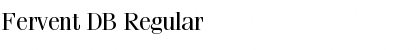 Download Fervent DB Regular Font Title Preview