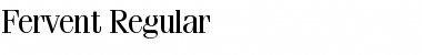 Download Fervent Regular Font Title Preview