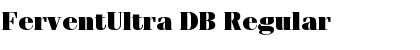 Download FerventUltra DB Regular Font Title Preview