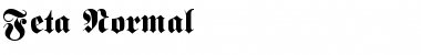 Download Feta Normal Font Title Preview