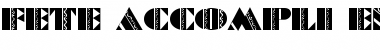 Download Fete Accompli Engraved Regular Font Title Preview